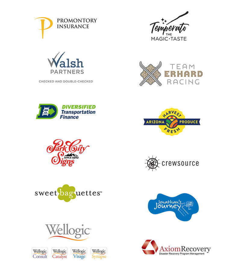 a sampling of identities for various clients