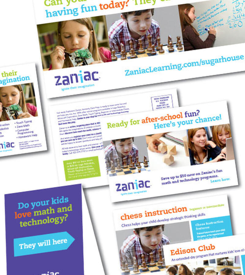 print and digital ads, direct mail, signage and more for tutoring center chain